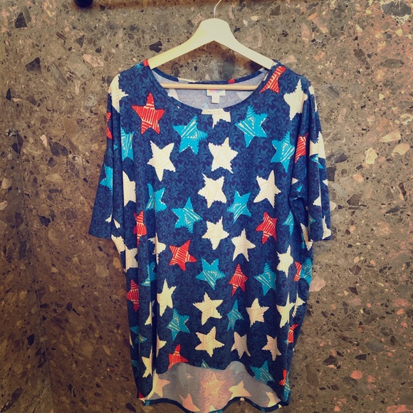 Lularoe Americana Irma Tunic - Picture 1 of 4